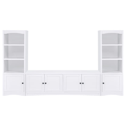 Soporte para TV Laughlin Entertainment Center de pino oscuro