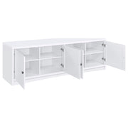 Soporte para TV Laughlin Entertainment Center de pino oscuro
