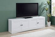 Soporte para TV Laughlin Entertainment Center de pino oscuro
