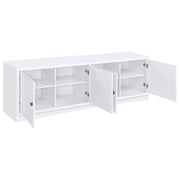 Soporte para TV Laughlin Entertainment Center de pino oscuro