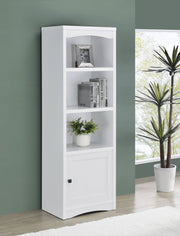 Laughlin 3-shelf Engineered Wood Media Tower Dark Pine