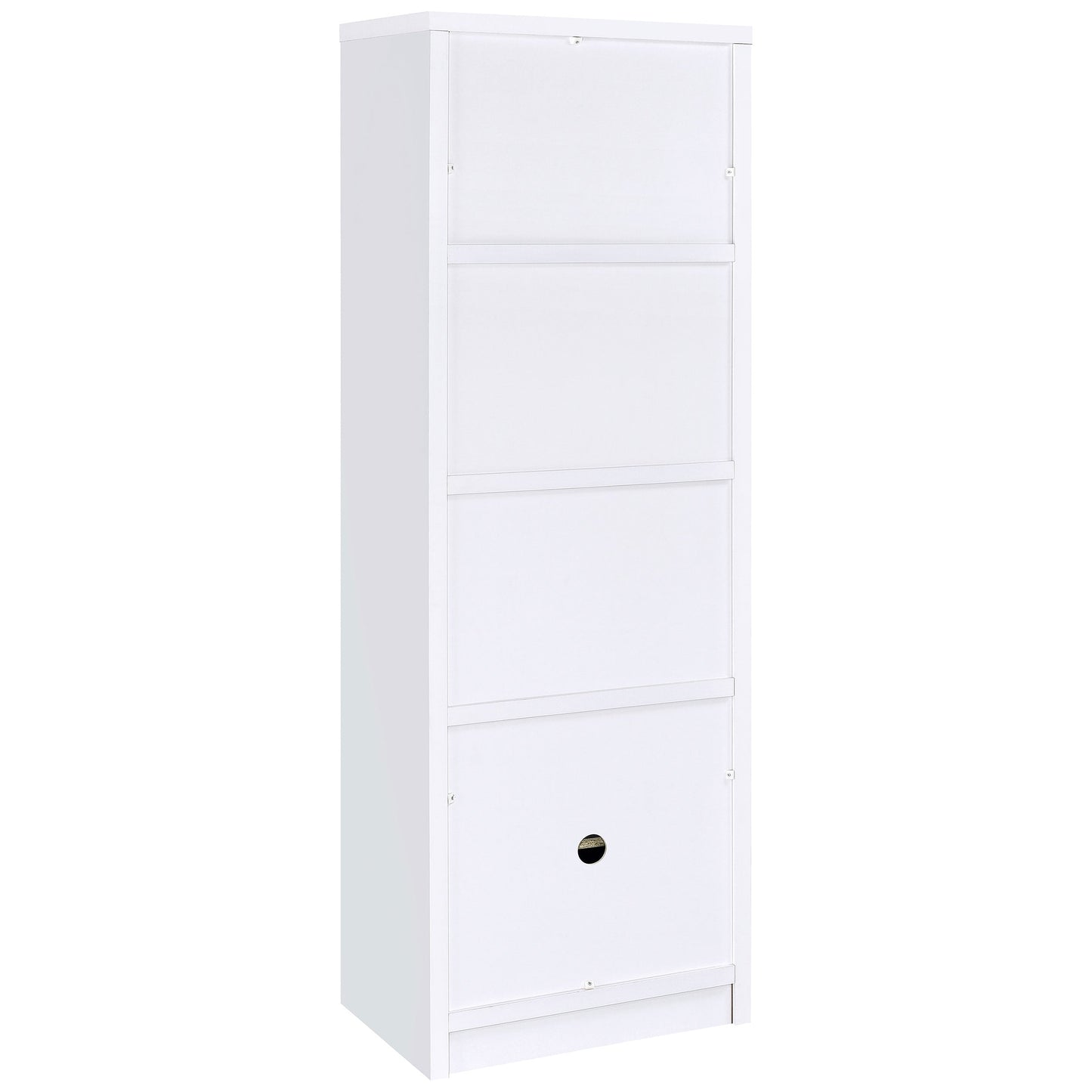 Laughlin 3-shelf Engineered Wood Media Tower Dark Pine