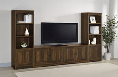 Soporte para TV Laughlin Entertainment Center de pino oscuro
