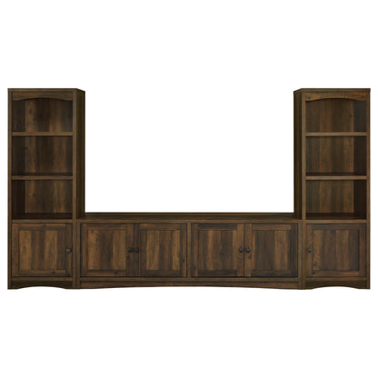 Soporte para TV Laughlin Entertainment Center de pino oscuro