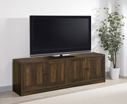 Soporte para TV Laughlin Entertainment Center de pino oscuro