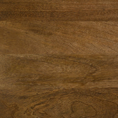Mesa de centro hexagonal Zalika de madera maciza de mango natural