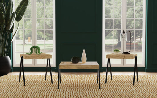 Avery Solid Mango Coffee and End Table Set Natural