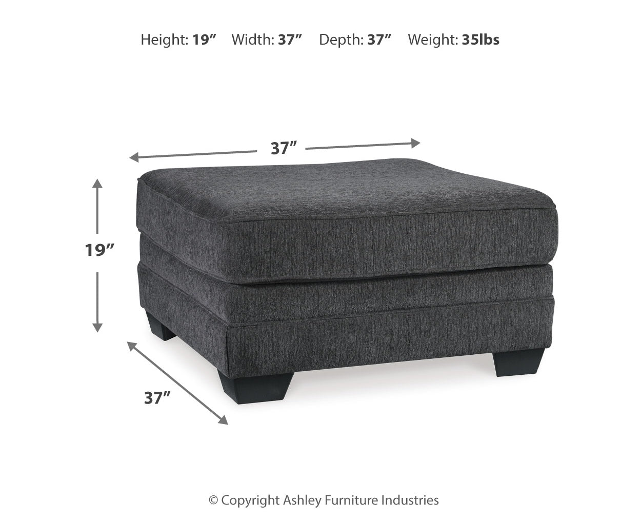 Tracling Oversized Accent Ottoman