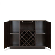 Servidor rectangular Hazen con botellero y portavasos