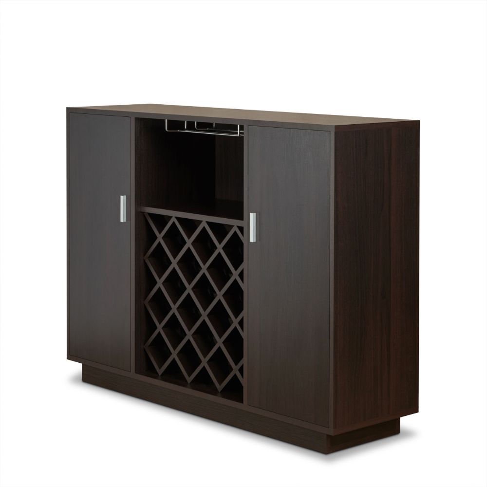 Servidor rectangular Hazen con botellero y portavasos