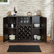 Servidor rectangular Hazen con botellero y portavasos
