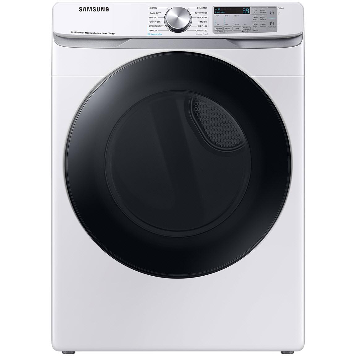  Samsung 7.5 cu.ft. Electric Dryer with Wi-Fi Connectivity DVE45B6300W/A3 IMAGE 1