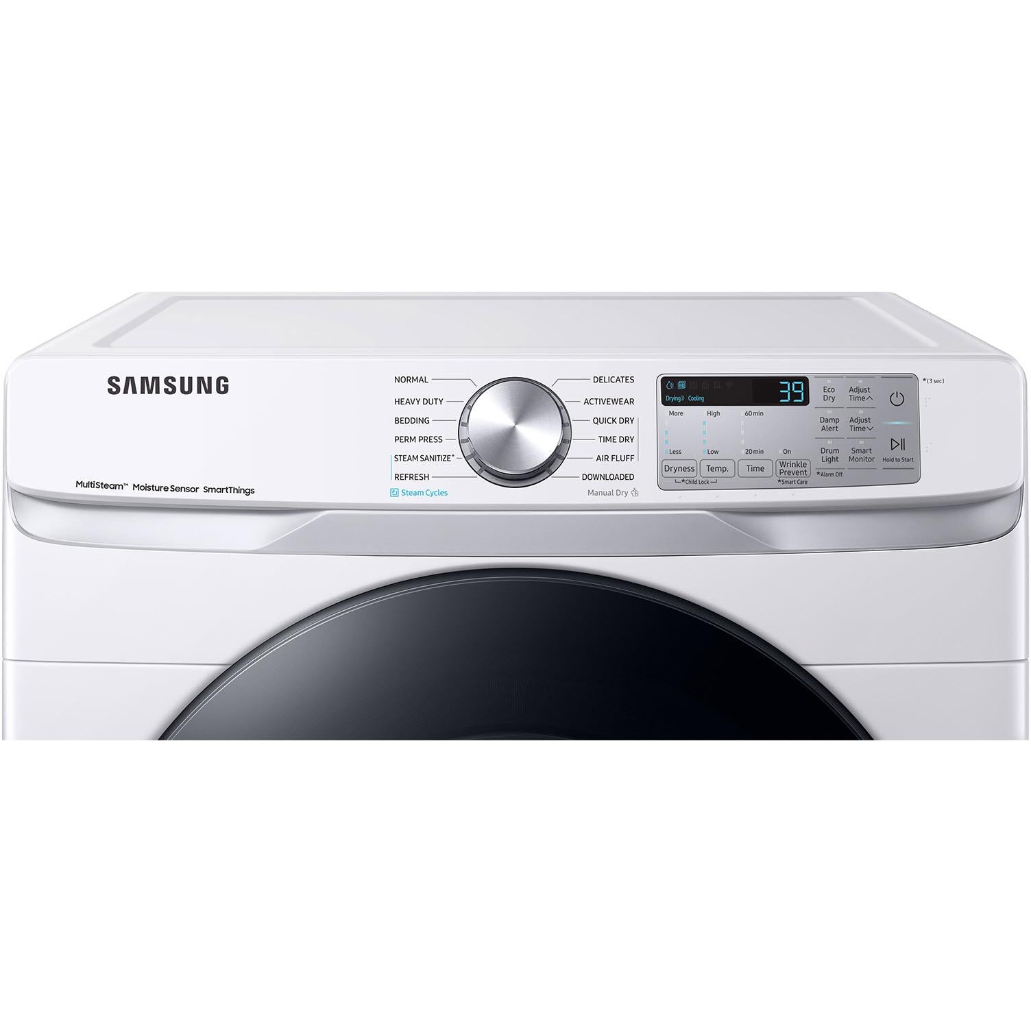  Samsung 7.5 cu.ft. Electric Dryer with Wi-Fi Connectivity DVE45B6300W/A3 IMAGE 3