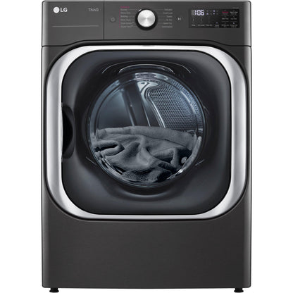  LG 9.0 Cu. Ft. Electric Dryer with Steam and Built-In Intelligence DLEX8900B IMAGE 1