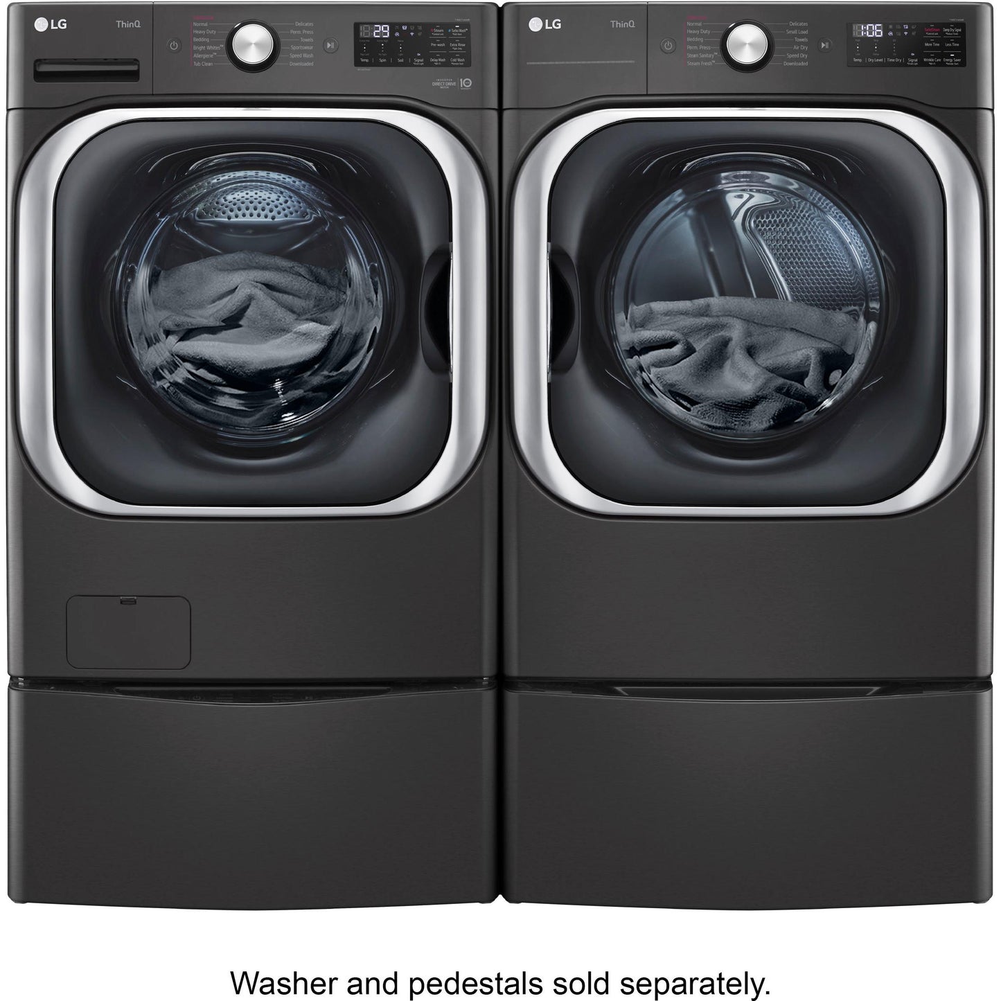  LG 9.0 Cu. Ft. Electric Dryer with Steam and Built-In Intelligence DLEX8900B IMAGE 12
