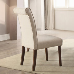 Silla auxiliar tapizada Gasha de 94 cm de alto (juego de 2)