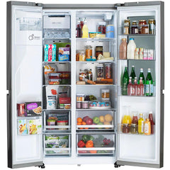  LG 36-inch 22.5 cu. ft. Side-By-Side Refrigerator with Water and Ice Dispensing System LRSOC2306S IMAGE 3