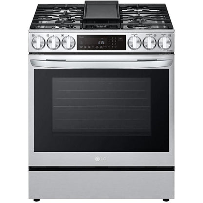 LG 30-inch Dual Fuel Range with Air Fry and ProBake® Convection LSDL6336F IMAGE 1
