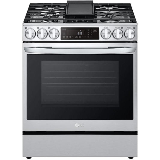 LG 30-inch Dual Fuel Range with Air Fry and ProBake® Convection LSDL6336F IMAGE 1