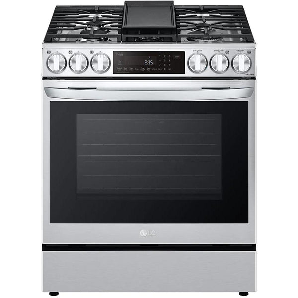 LG 30-inch Dual Fuel Range with Air Fry and ProBake® Convection LSDL6336F