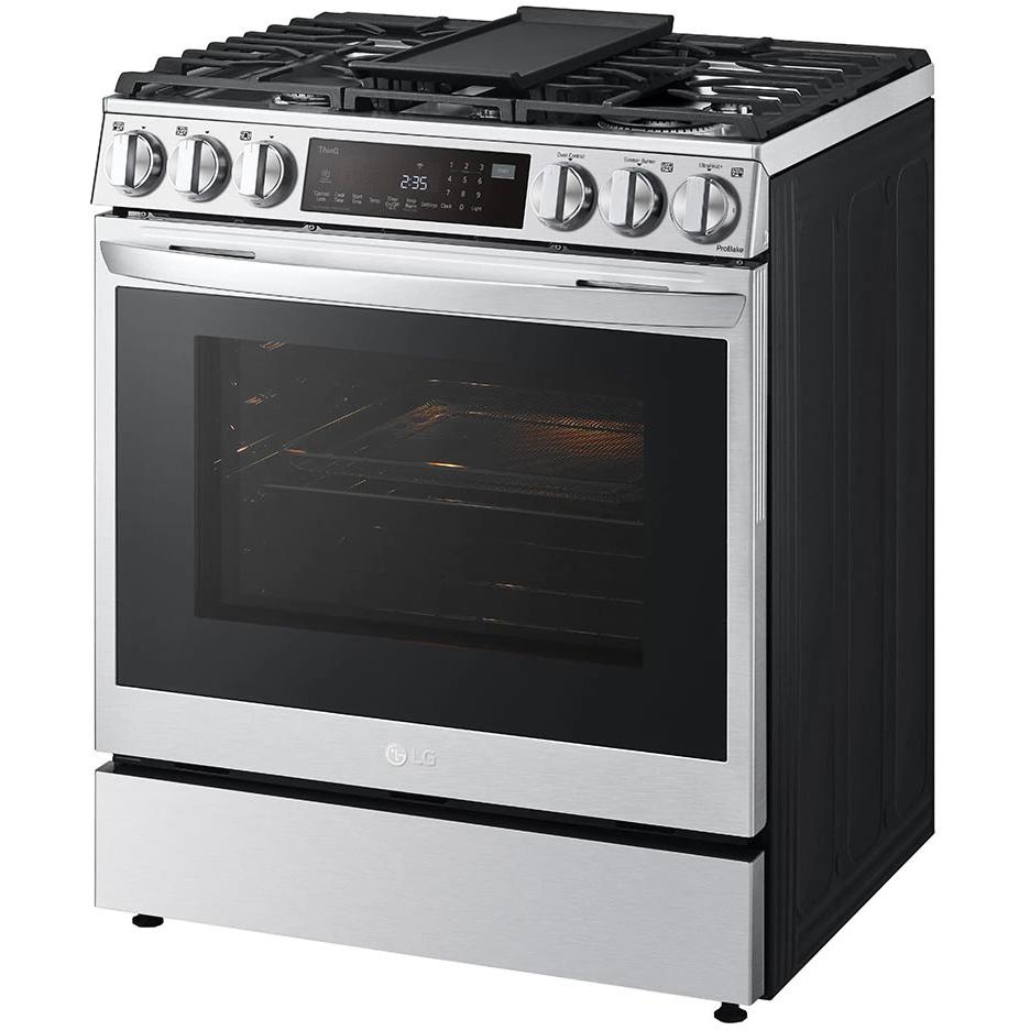 LG 30-inch Dual Fuel Range with Air Fry and ProBake® Convection LSDL6336F IMAGE 3