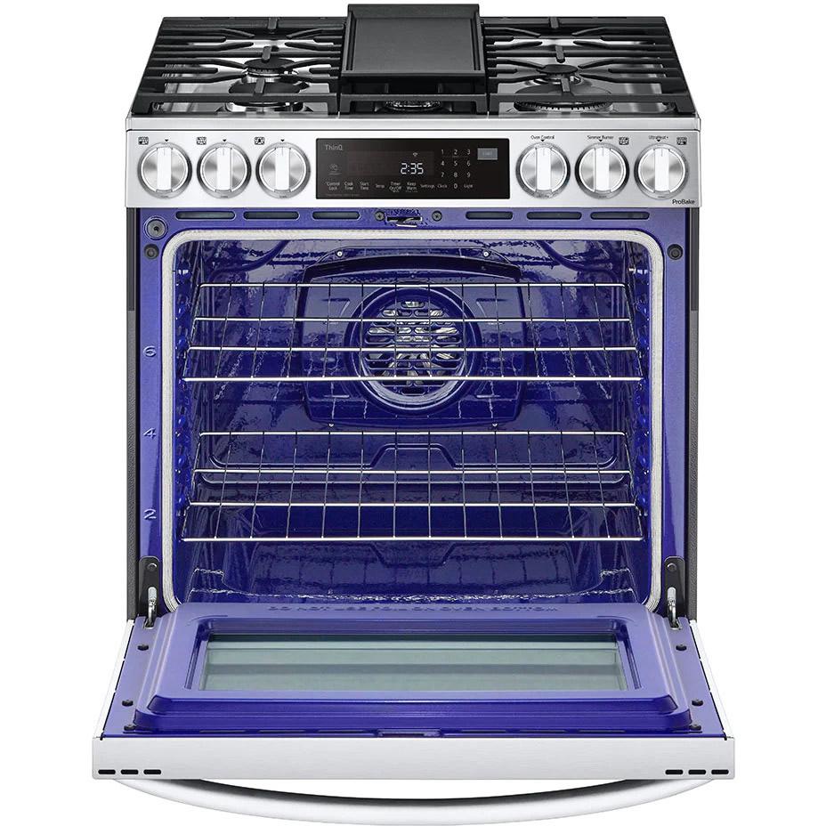 LG 30-inch Dual Fuel Range with Air Fry and ProBake® Convection LSDL6336F IMAGE 4