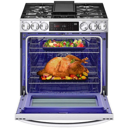LG 30-inch Dual Fuel Range with Air Fry and ProBake® Convection LSDL6336F IMAGE 5