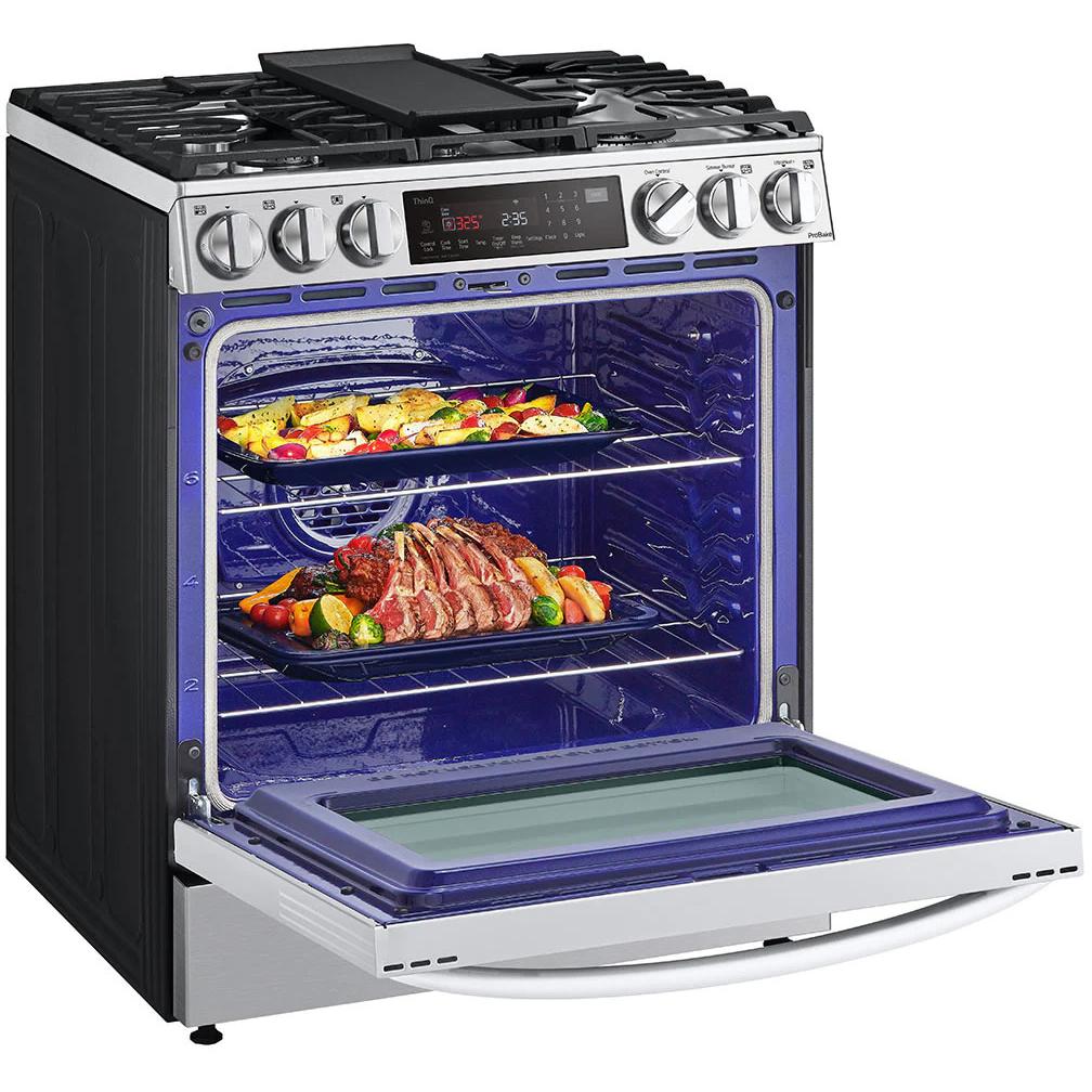 LG 30-inch Dual Fuel Range with Air Fry and ProBake® Convection LSDL6336F IMAGE 6