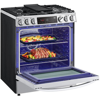LG 30-inch Dual Fuel Range with Air Fry and ProBake® Convection LSDL6336F IMAGE 6