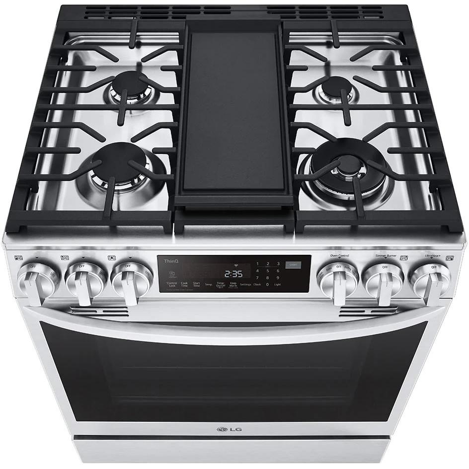 LG 30-inch Dual Fuel Range with Air Fry and ProBake® Convection LSDL6336F IMAGE 7