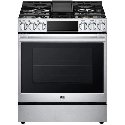  LG STUDIO 30-inch Dual Fuel Range with ProBake Convection® and EasyClean® LSDS6338F IMAGE 1