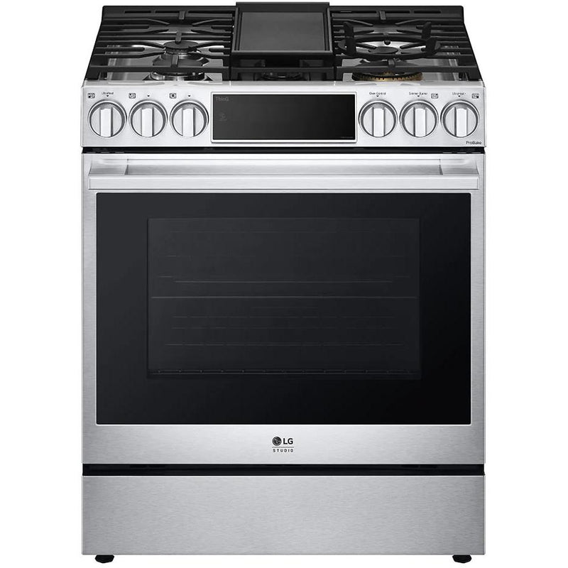 LG STUDIO 30-inch Dual Fuel Range with ProBake Convection® and EasyClean® LSDS6338F