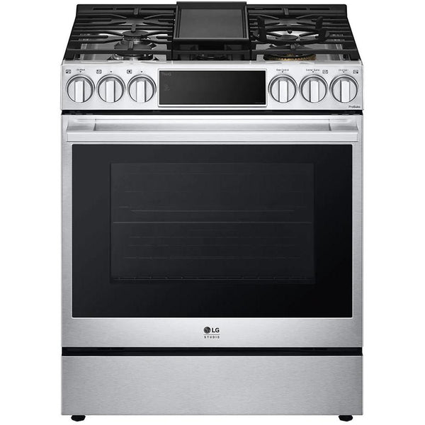 LG STUDIO 30-inch Dual Fuel Range with ProBake Convection® and EasyClean® LSDS6338F
