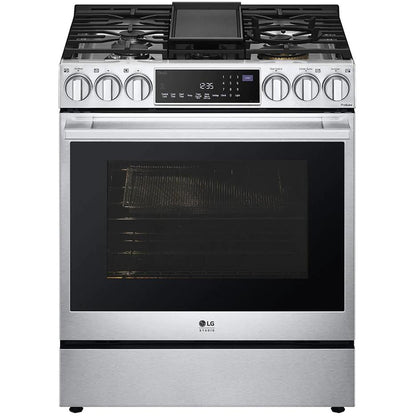  LG STUDIO 30-inch Dual Fuel Range with ProBake Convection® and EasyClean® LSDS6338F IMAGE 2