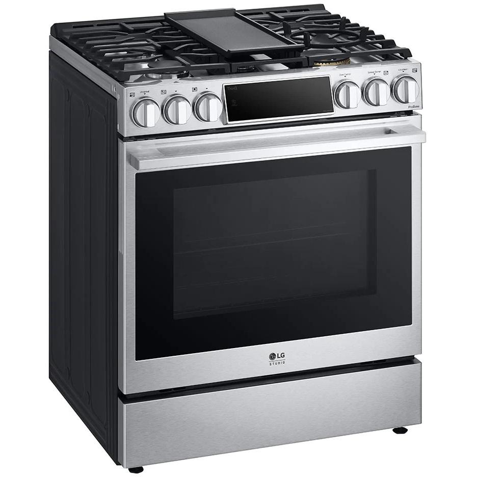 LG STUDIO 30-inch Dual Fuel Range with ProBake Convection® and EasyClean® LSDS6338F IMAGE 3