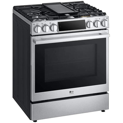  LG STUDIO 30-inch Dual Fuel Range with ProBake Convection® and EasyClean® LSDS6338F IMAGE 3