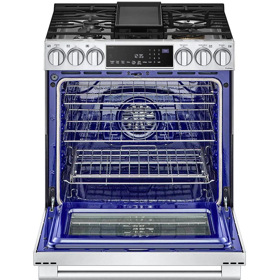  LG STUDIO 30-inch Dual Fuel Range with ProBake Convection® and EasyClean® LSDS6338F IMAGE 4