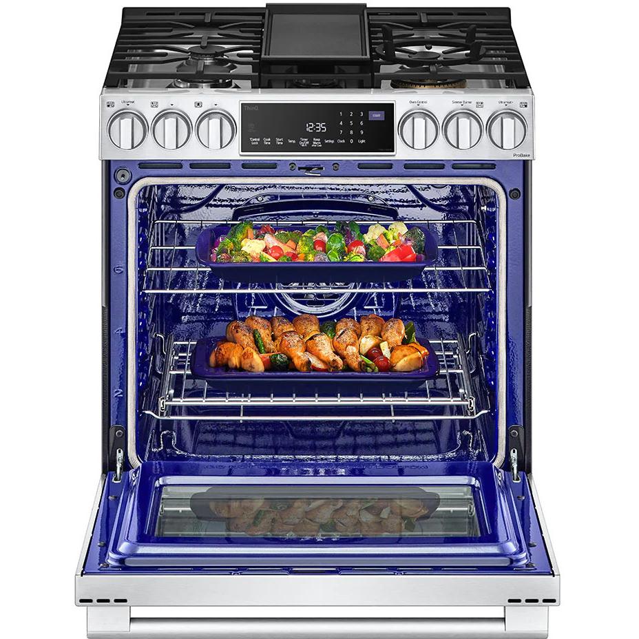  LG STUDIO 30-inch Dual Fuel Range with ProBake Convection® and EasyClean® LSDS6338F IMAGE 5