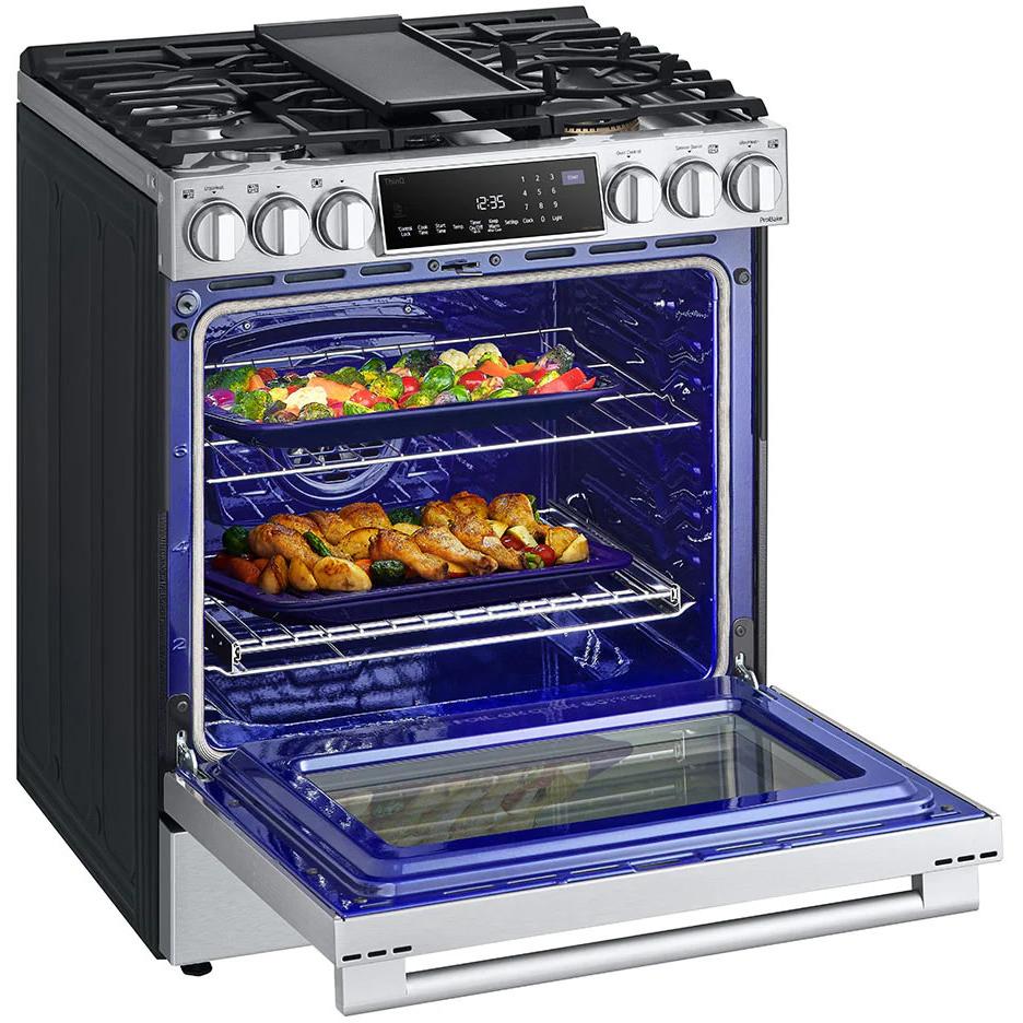  LG STUDIO 30-inch Dual Fuel Range with ProBake Convection® and EasyClean® LSDS6338F IMAGE 6