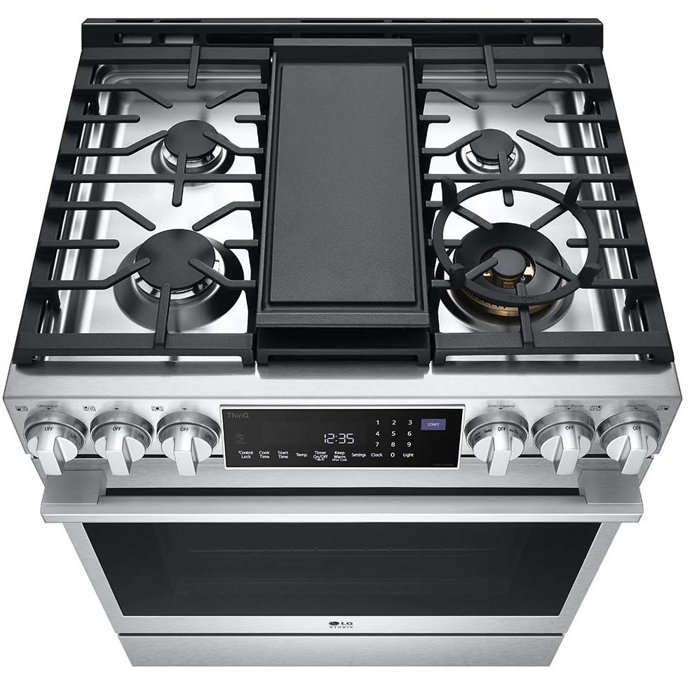 LG STUDIO 30-inch Dual Fuel Range with ProBake Convection® and EasyClean® LSDS6338F IMAGE 7