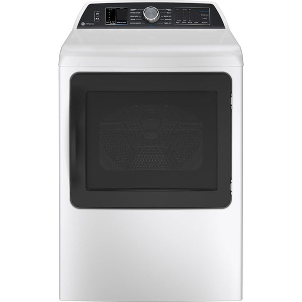 GE Profile 7.4 cu. ft. Gas Dryer with Sanitize Cycle PTD70GBSTWS