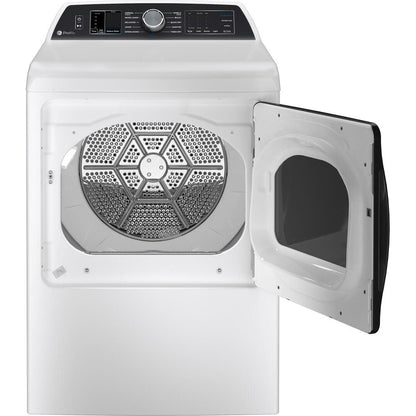  GE Profile 7.4 cu. ft. Electric Dryer with Sanitize Cycle PTD70EBSTWS IMAGE 2