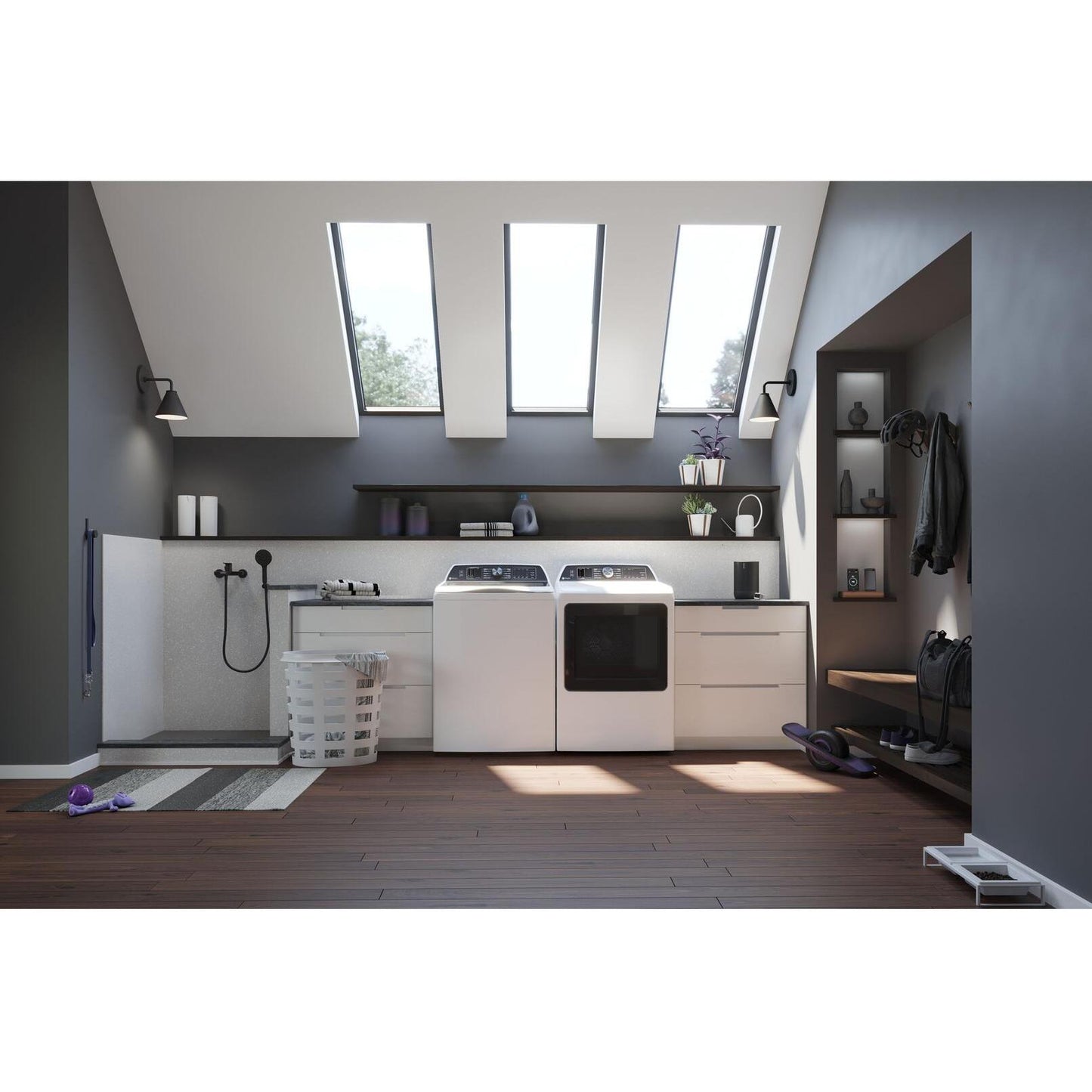  GE Profile 5.3 cu. ft. Top Loading Washer with FlexDispense™ PTW705BSTWS IMAGE 5