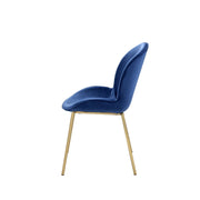 Silla auxiliar de terciopelo Chuchip de 34"H (juego de 2)
