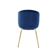 Silla auxiliar de terciopelo Chuchip de 34"H (juego de 2)