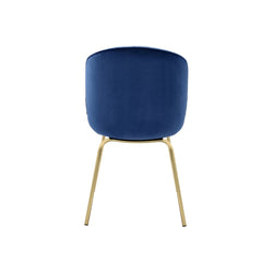 Silla auxiliar de terciopelo Chuchip de 34"H (juego de 2)