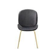 Silla auxiliar de terciopelo Chuchip de 34"H (juego de 2)