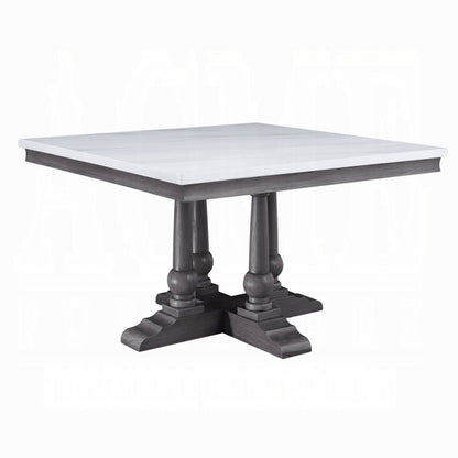 Mesa de comedor cuadrada Yabeina de 122 cm de largo