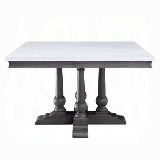 Mesa de comedor cuadrada Yabeina de 122 cm de largo