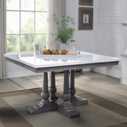 Mesa de comedor cuadrada Yabeina de 122 cm de largo